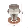 M12x1.75mm Magnetic Oil Drain Plug Easily Install Replace Parts Replacement