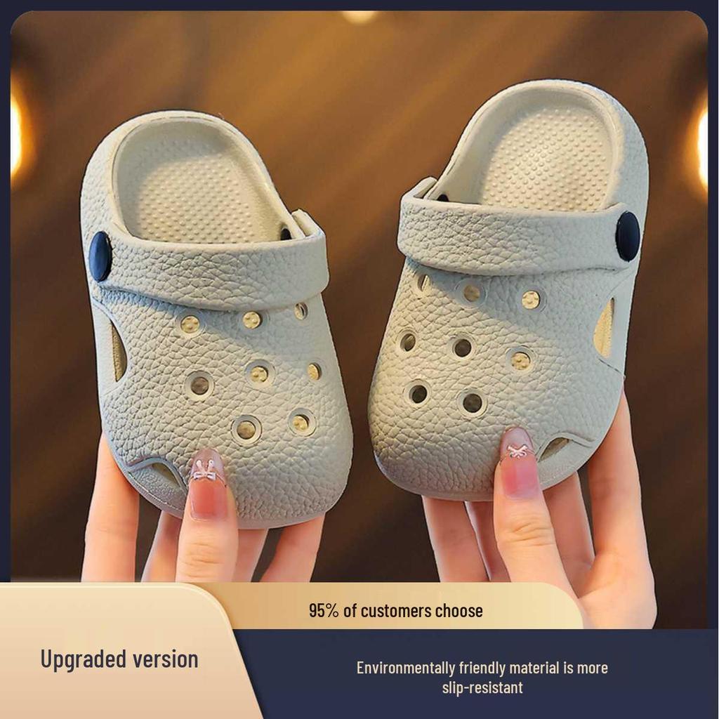 2026 Trendy Kids' Crocs - Comfy Non-Slip Slip-ons for Boys & Girls, Indoor & Outdoor Closed-Toe Shoes