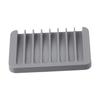 Accessoire de salle de bain fonctionnel Set de porte-savon en silicone auto-vidant