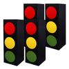 4Pcs Large Traffic Light Favor Boxes 17Inch Stereoscopic Transportation Boxes Large Traffic Light Party Boxes Traffic Light Styl