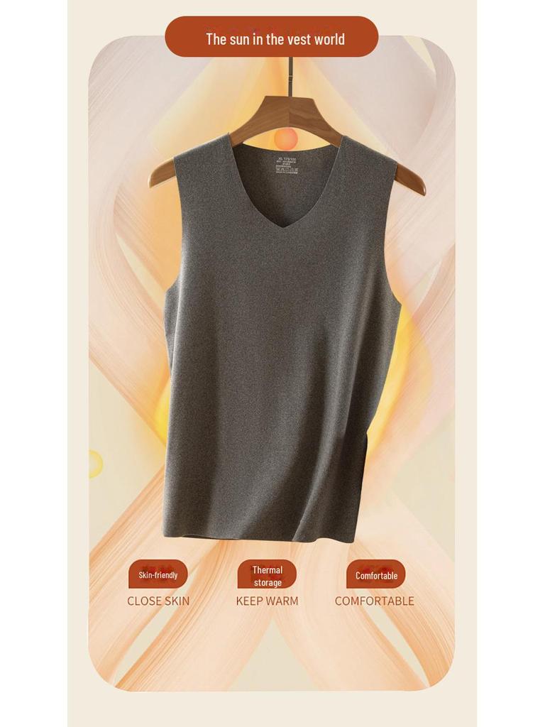 Nahtlose kationische Garn Unisex Warme Weste mit geformtem Design und angerautem Unterhemd