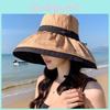 Polyester Wide Brim Sun Hat With Breathable Design For Summer Outdoor Activities