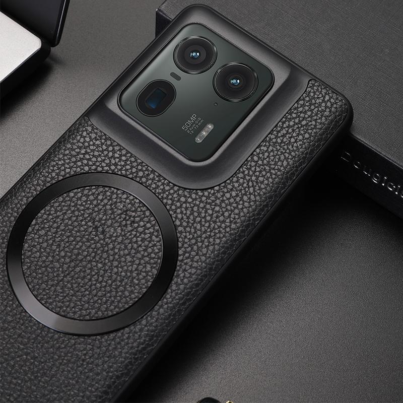 Pro Motorola Moto edge 50 Ultra Pouzdro Luxusní PU Magnetické Bezdrátové Nabíjení Ochranný Zadní Kryt Pro Moto edge 50 Pro Fusion Shell