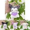 Adorable Kurumi Plush Doll Toy With Cute Melon Pink And Violet Colors For Girls