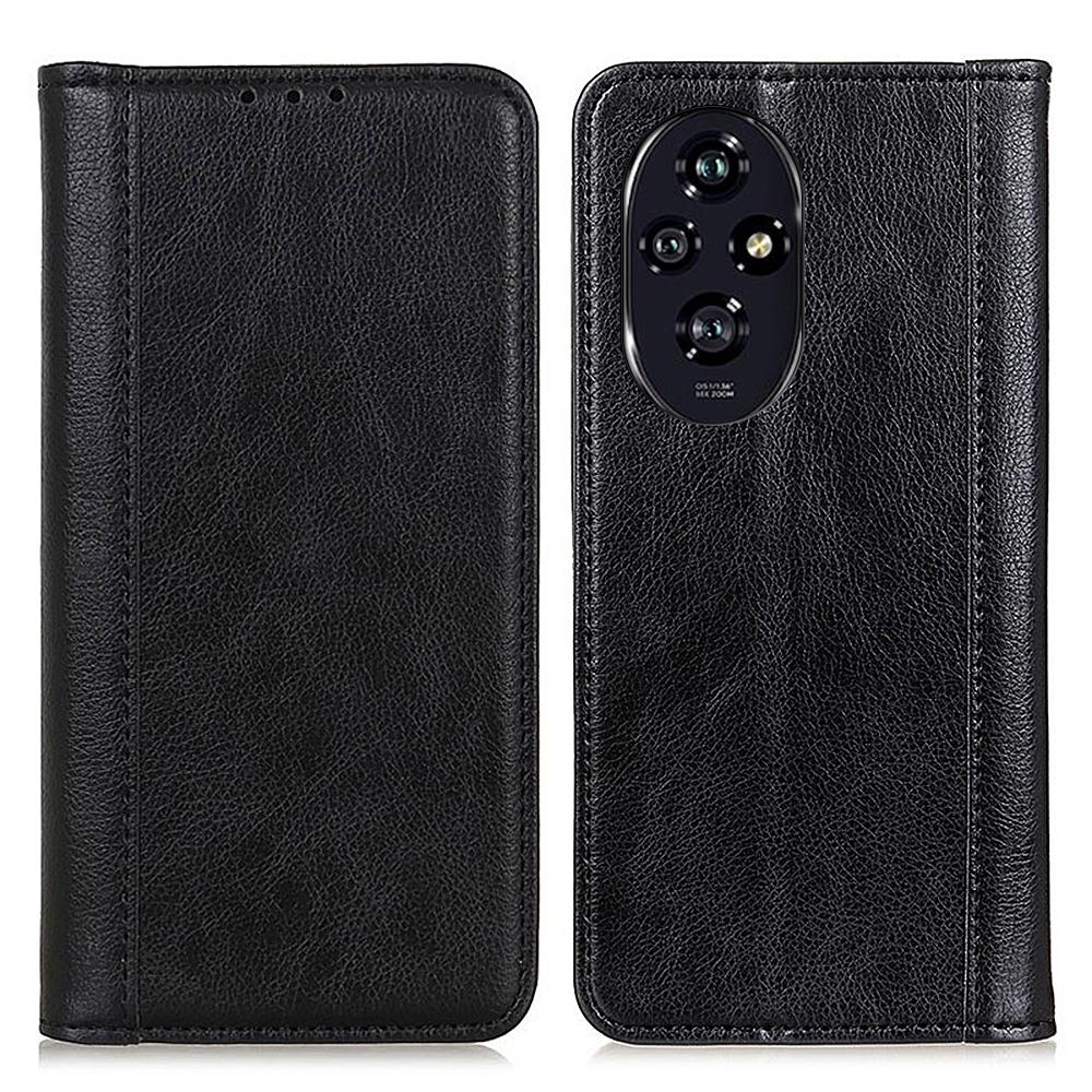 

Чехлы для Honor 200 5G с защитой от царапин, раскладной чехол из раздельной кожи, оптовая продажа мобильных аксессуаров Black