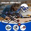 Blue Miter Saw Stand with All-Terrain Wheels Mitering Chop Saw Stand with Powerlift Assist Heavy-Duty Steel Frame Power Tools
