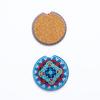 6 Pieces Crystal Car Coaster Rhinestone Coffee Milk Tea Cup Bottle Placemat Interior Automotive Portable Pad Round Mat