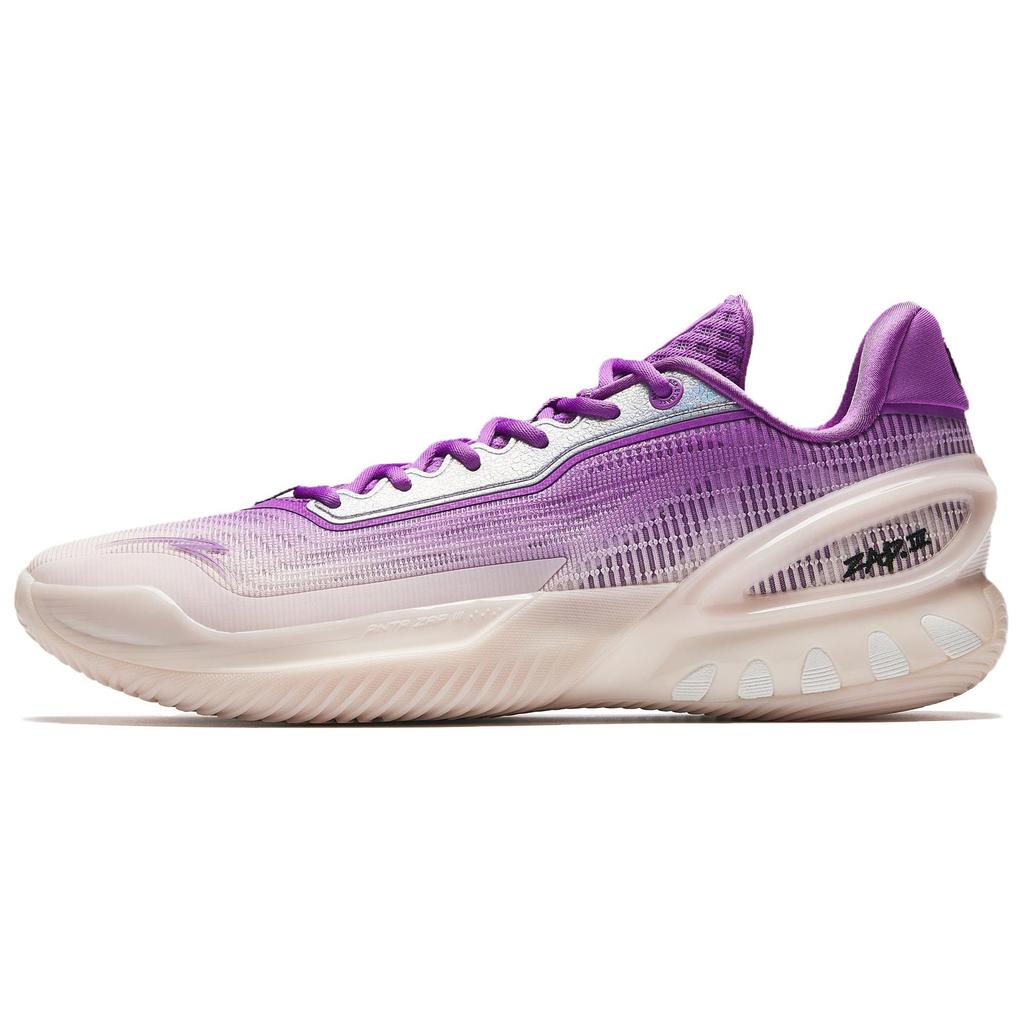 Anta Zap 3 Low top Front Fork Carbon Plate Basketball Shoes Men's White Purple 912531110Q-2