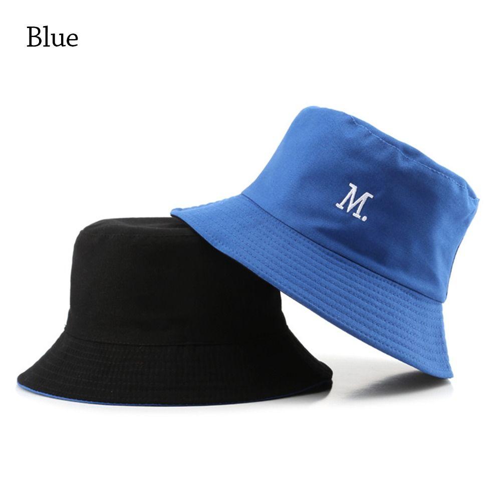 New Double-Sided Bucket Hat Women Men Beach Anti-UV Sun Hat Wide Brim Visors Foldable Portable Summer Fisherman Panama Cap