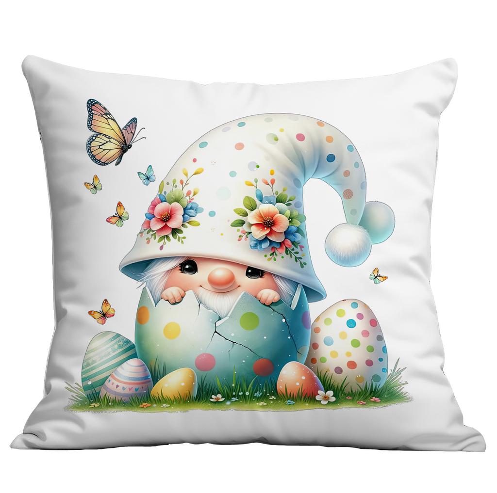 Nowa Poszewka Wielkanocna Królik Jajko Wielkanocne Dom Sofa Poduszka Poszewka Dekoracja