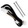 KONPON Steering Switch Wire Harness, Compatible with Toyota 4-7 200 Series HiAce, Cable Coupler, Easy Installation