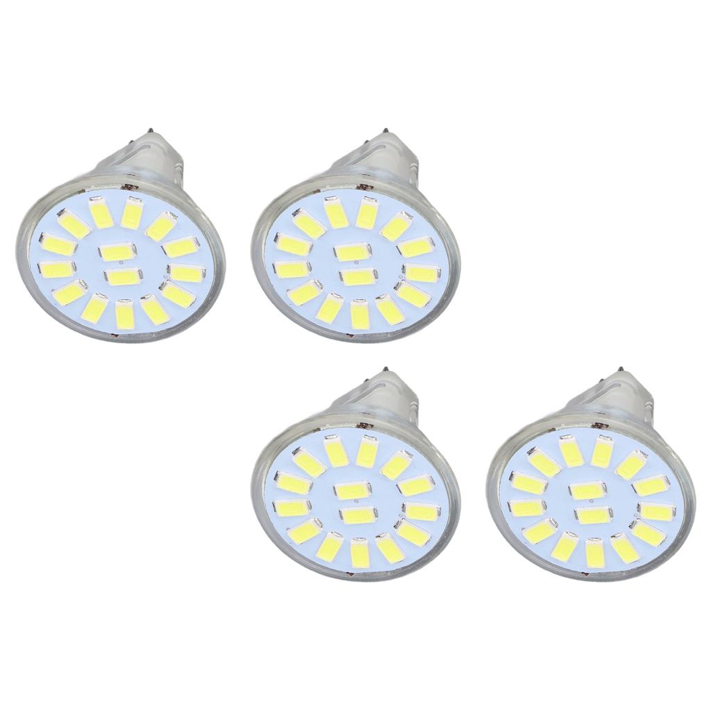4PCS 15LED MR11 Light Bulb 5W 500LM Double Pin Base Landscape Spot Light Bulb for Living RoomCold White
