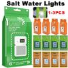 LED Salt Water Emergency Lamp Camping Energy Saving Lamp Waterproof Portable Night Fishing Lamp Travel Supplies for Car Outdoor