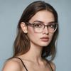 Retro-style Anti-blue Light Glasses for Women, Fashionable, Sophisticated, and Slimming Frames.