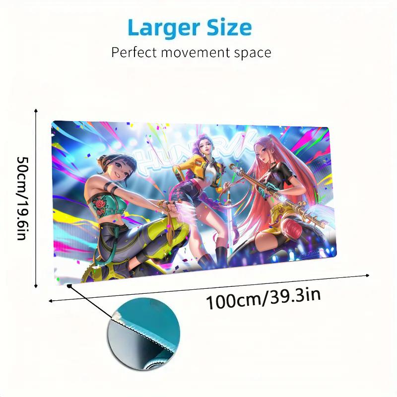 K-Pop Shadow Legends Color Mouse Pad Large Gaming Table Cushion Non-slip Laptop Tablet Big Mousepad XXL Mat Mini PC Playmat With Lock edge
