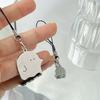 Lovely Metal Ghost Mobile Phone Lanyard Cute Ghost Phone Strap Cell Phone Chain Keychain For Halloween Gifts