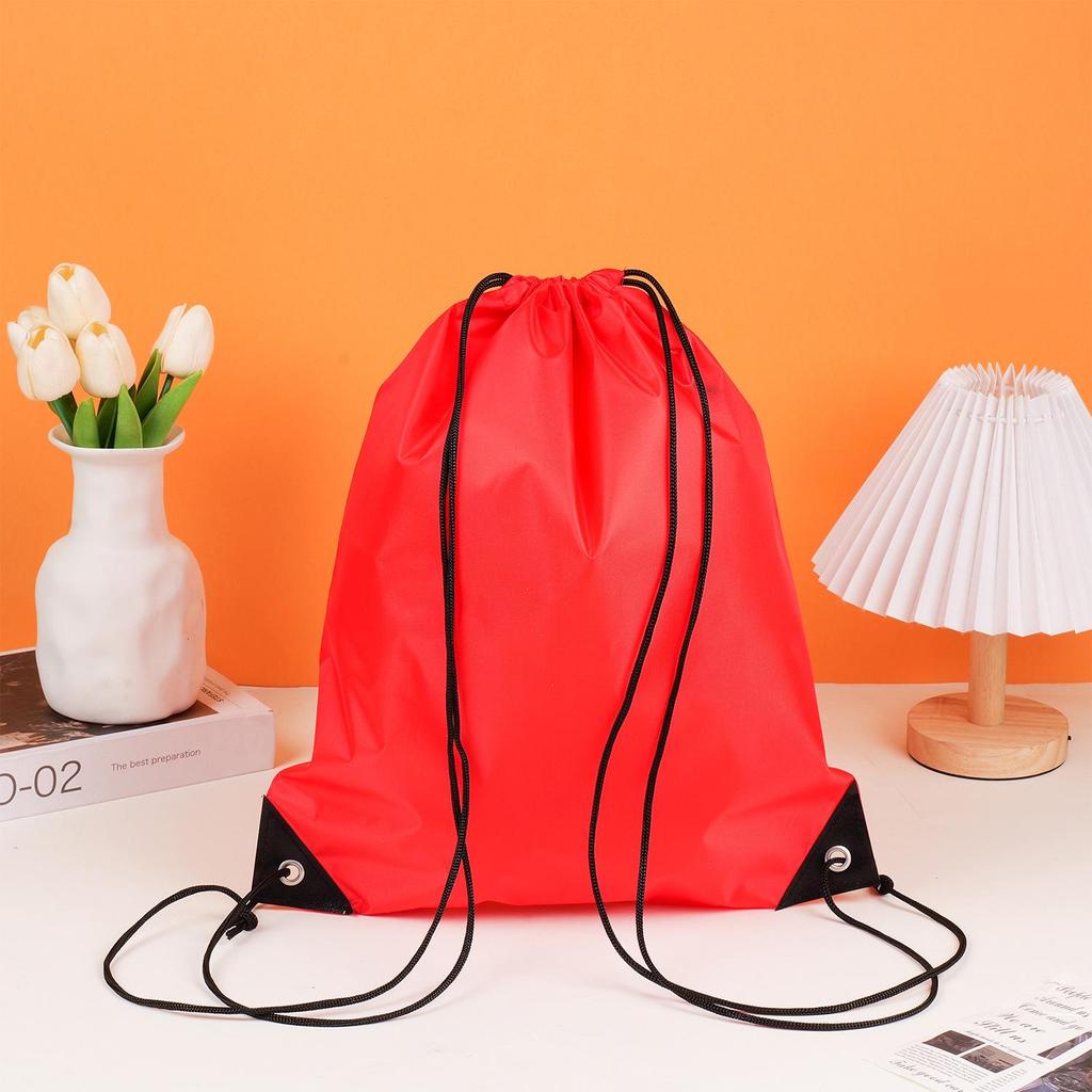 Waterproof 210D Polyester Drawstring Sports Backpack with Custom Logo