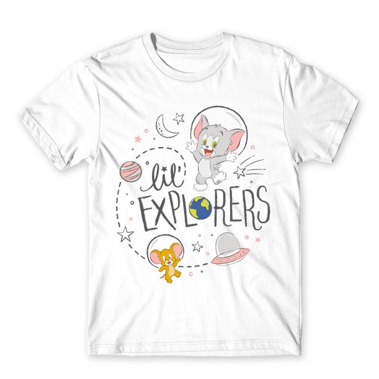 2026 Summer Comic Form Tom and Jerry Image 100 Cotton Printed Oversize Casual Tshirt Adult Children Parentchild Top Homewear