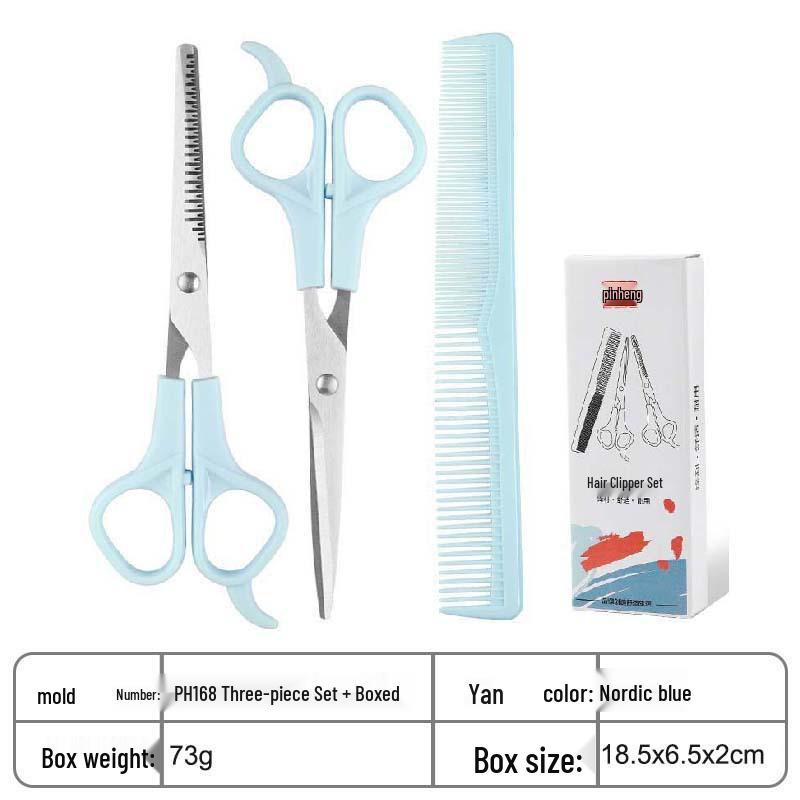 Bangs Haircutting & Styling Scissors Set - Stainless Steel Shears & Thinning Tools