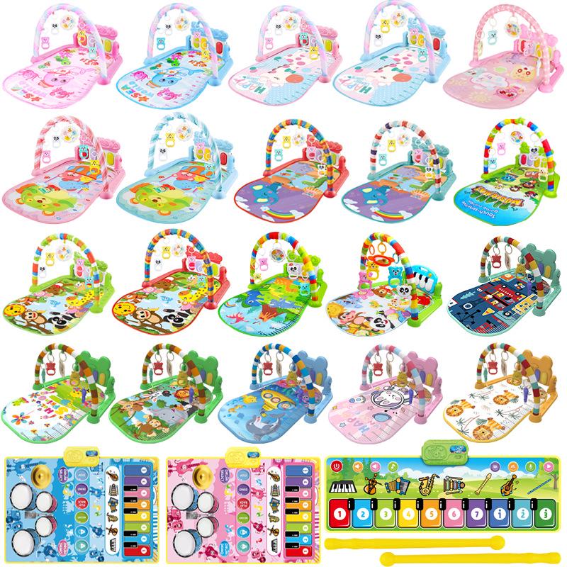 Baby Fitness Rack Music Play Mat with Piano and Drum Features