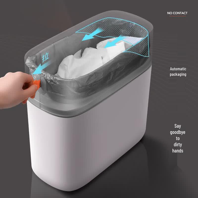 Jiabangshou Large Automatic Packing Press-Type Trash Can with Lid