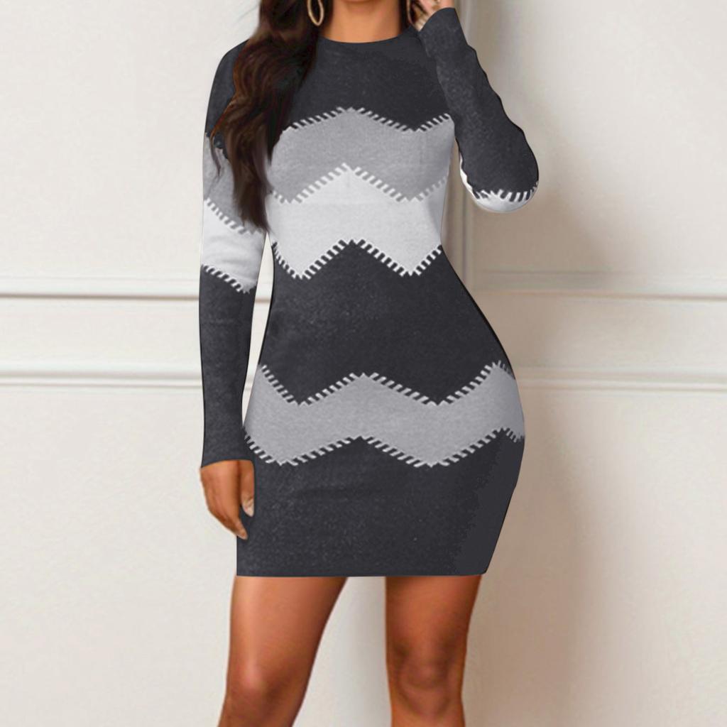 Women's Fall Long Sleeve Bodycon Maxi Dresses Sexy Ruched Neck Slim Fit Cocktail Party Dress Knit Dress