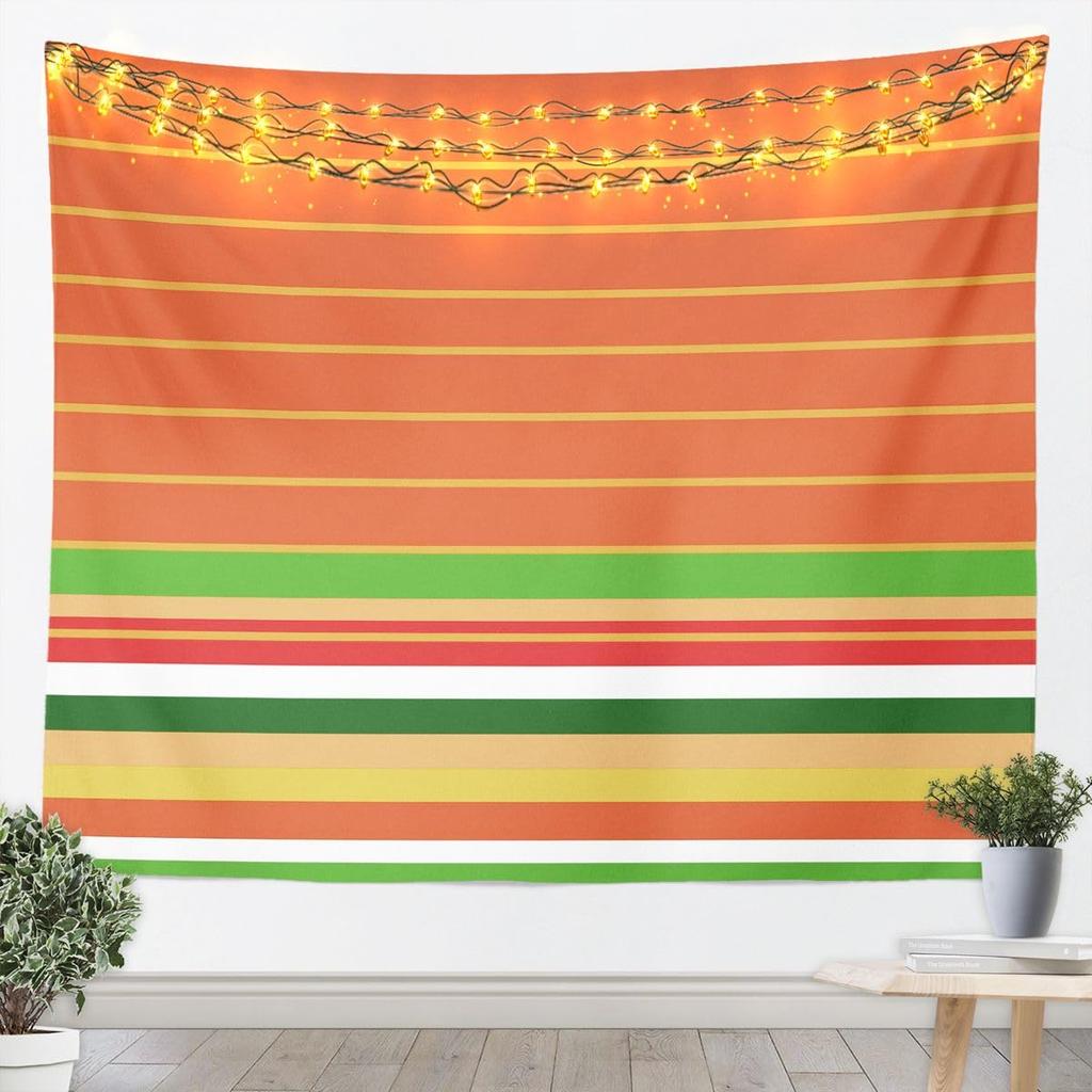 Modern Geometric Tapestry Brown Patchwork Texture Retro Wall Art for Living Room Bedroom Modern Art Wall Hanging Blanket Luxury