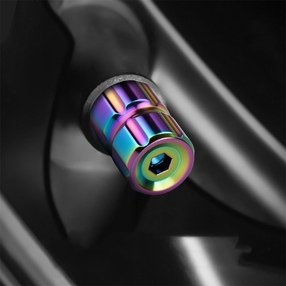 4PCS Car Wheel Plugs Valve Tire Caps Tires Tapa Valvula Moto Wheel Caps Theftproof Aluminum Car Wheel Valve Cap Air Valve Caps Valve Stems 1