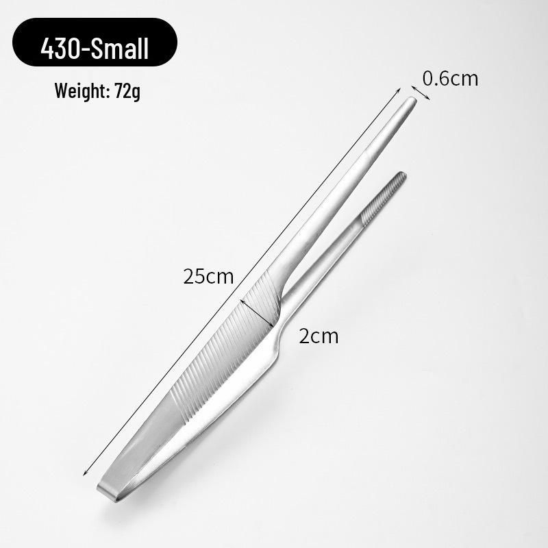

304 Stainless Steel Sandblasted Grilling and Sushi Tongs