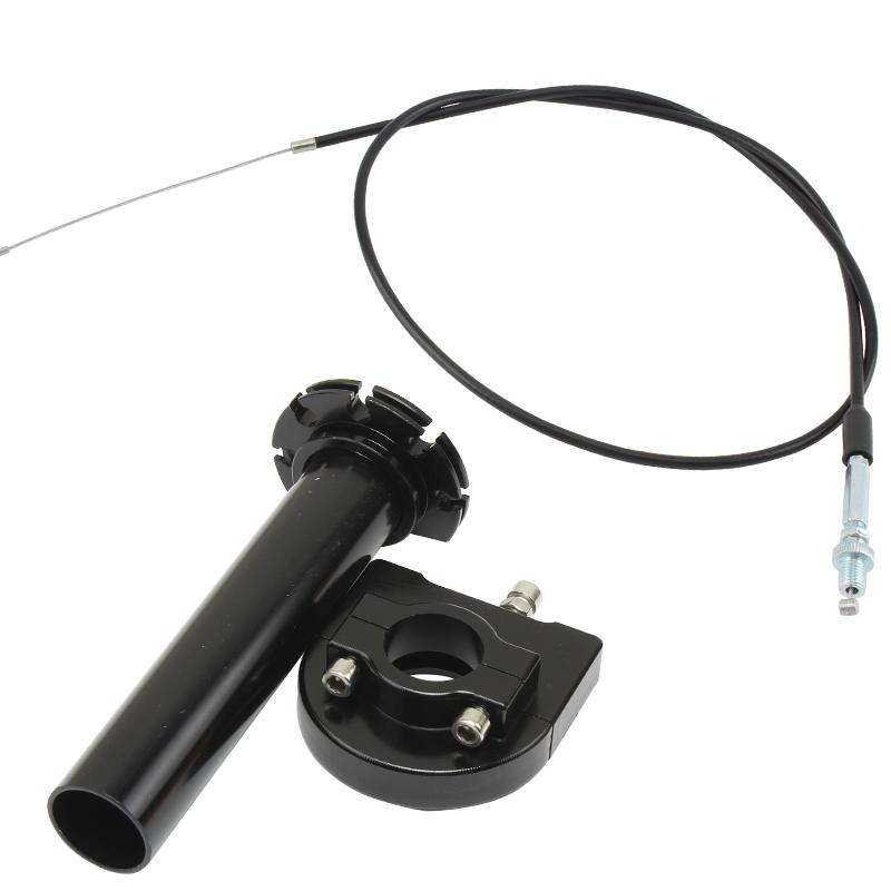 Motorcycle Aluminum Throttle Twist Grip 22mm 7/8" Throttle Knob Gas Grip With Cable For Motorcycle Pit Dirt Bike