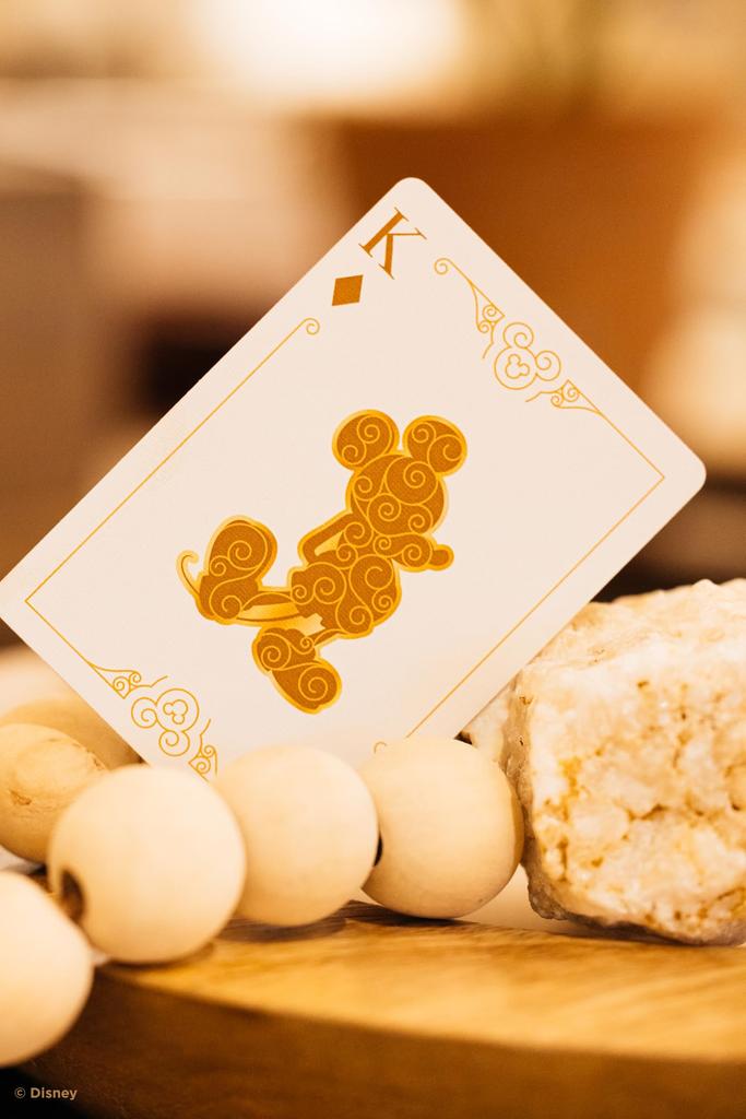 Bicycle Disney Mickey Mouse inspired black and gold playing cards.