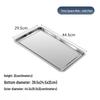 Tangyu Stainless Steel Rectangular Serving Tray