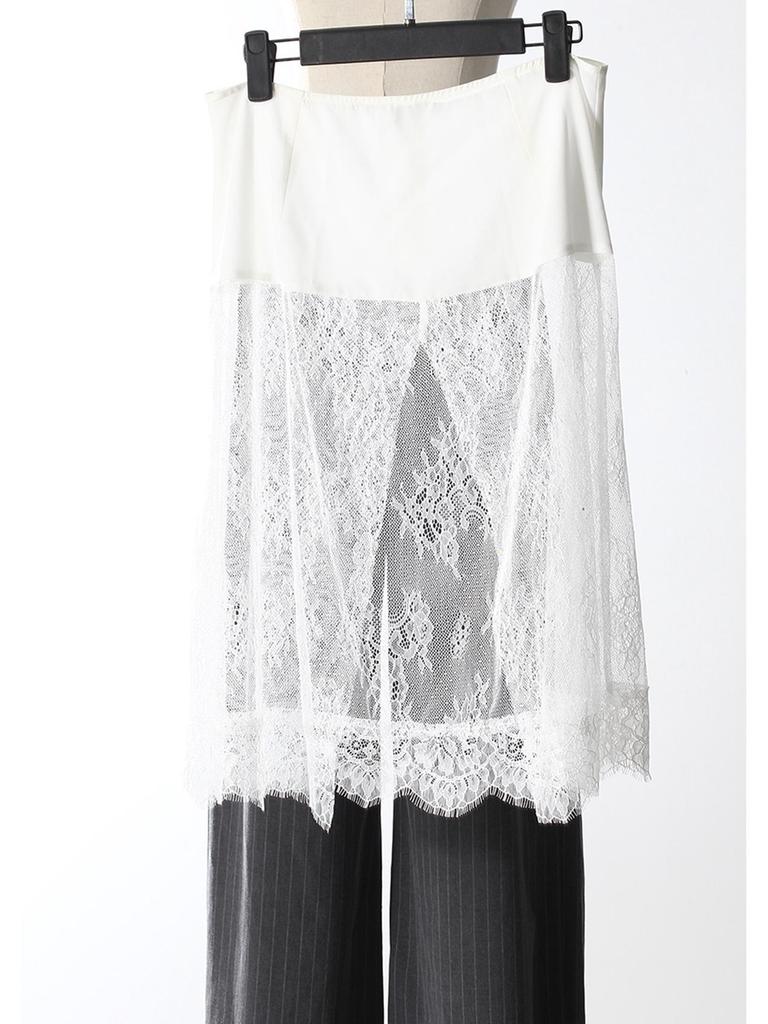 European & American Style 3-in-1 Detachable Lace-Trim Striped Pants - Autumn Collection
