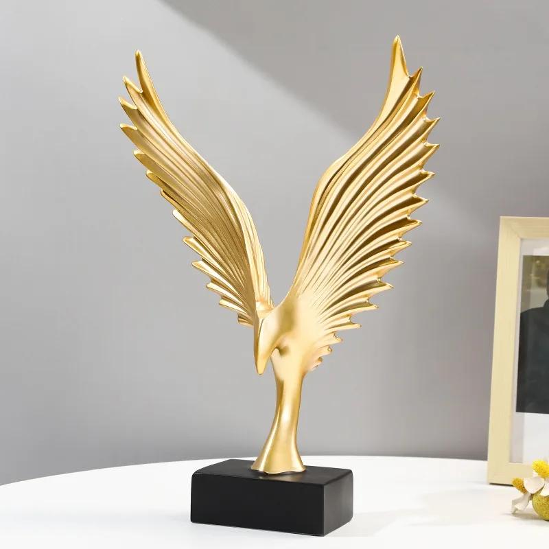 Creative Modern Home Decoration Angel Wings Wine Cabinet Decoration Study Office Desktop Decoration Grand Plan Home Accessories