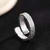 Hammered Textured Open Ring Unisex Fashionable High End Personalized Versatile Index Finger Band