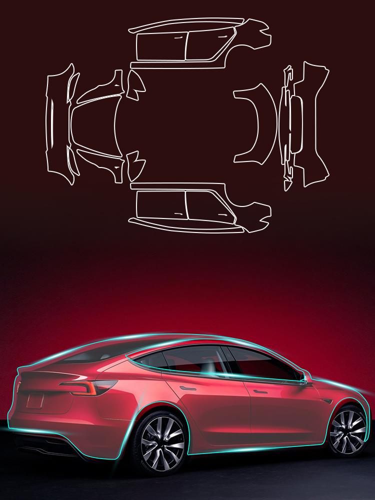 for Tesla Model 3 Highland Performance Version 2025-Up 8.5thick TPU Car Paint Protection Film Anti-Scratch PPF Car Accessories