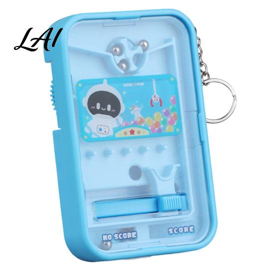 Handheld Stress Reliever Mini Pinball Machine Keychain Cartoon Pig Duck Astronaut Game Toy Kids Schoolbags Handbag Backpack Purse Charm Gift