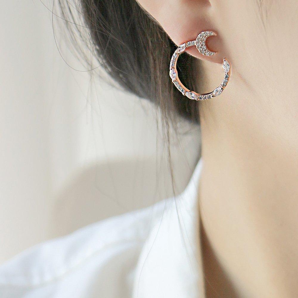 14K G.F. Night Crystal Earrings Ea3110