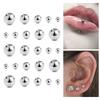 25PCS Multi Size Alloy Balls Tongue Belly Piercing Jewelry Part Suitable for Creative Body Piercing Jewelry Solution