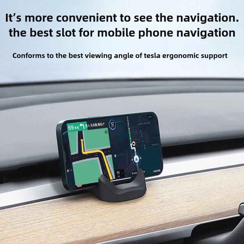 for Tesla Model Y 2025 Air Outlet Phone Holder Dashboard Mobile Phone Mount Stand Model 3 Highland 2024 Air Vent Bracket