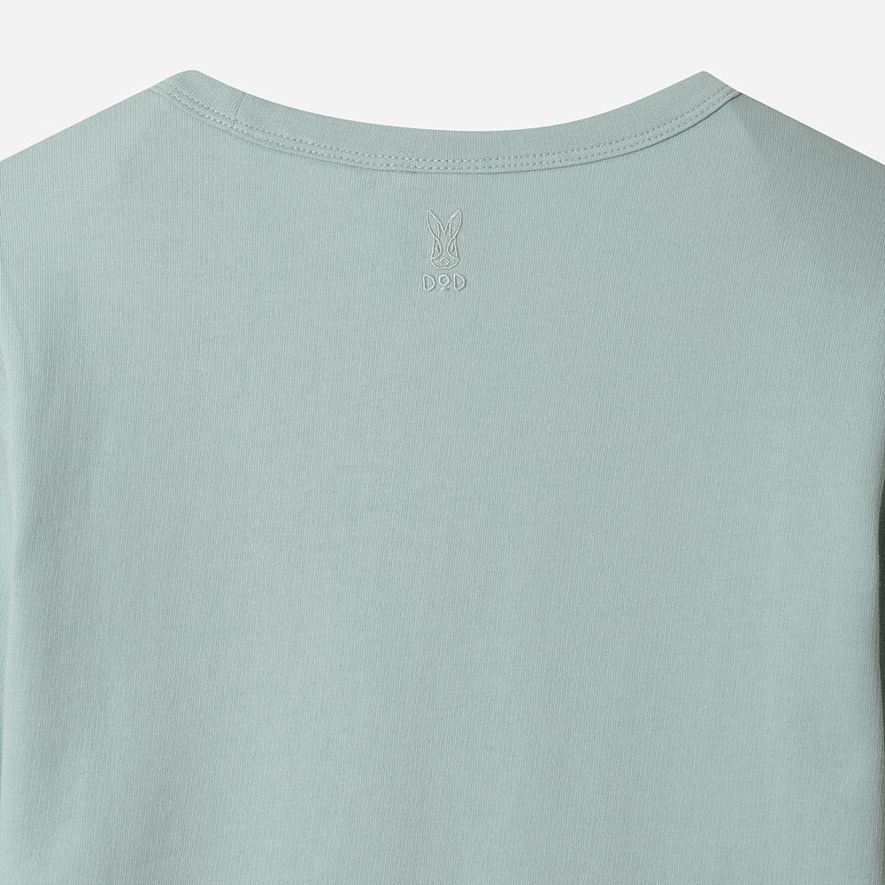 DOD Essential Pocket Long T-Shirt For Women (L.Skyblue)