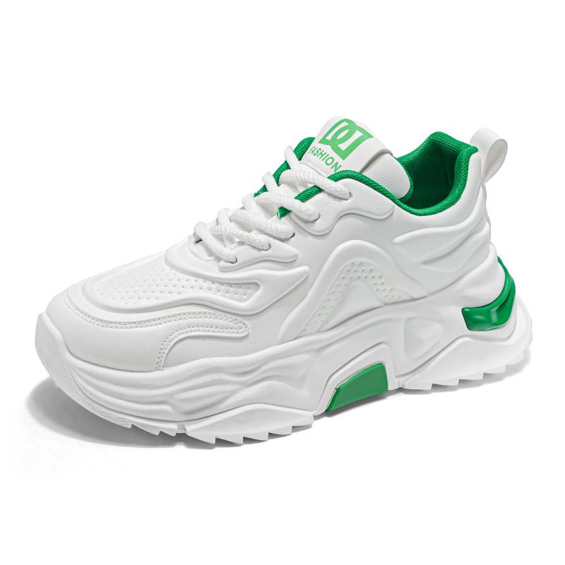 Pánské boty na volný čas, jarní a podzimní módní boty na vysokých podpatcích s tlustou podrážkou, všestranné módní gumové boty, tenisky, mužské tenisky