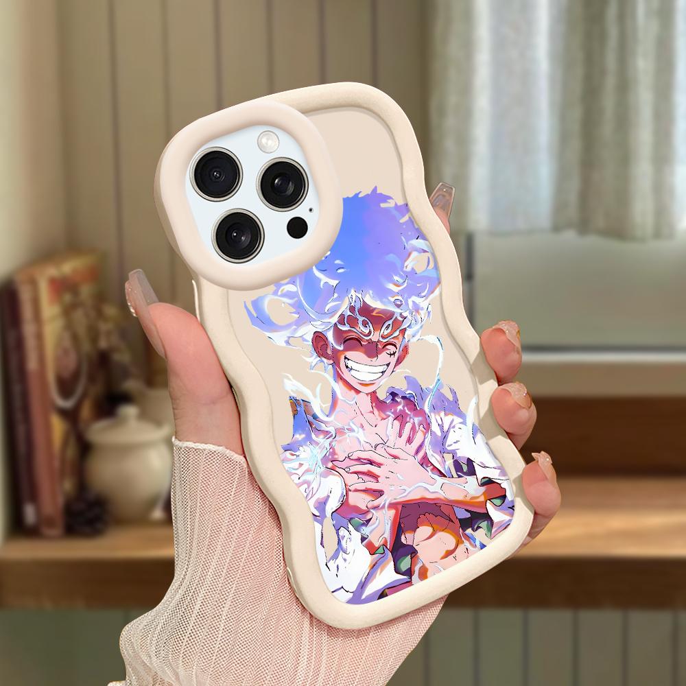 Big Wave Edge Miękki silikonowy materiał Macaron Etui na telefon Odporne na wstrząsy Ochronne gumowe etui na iPhone'a Samsunga Huawei Honor Xiaomi Redmi OnePlus Moto