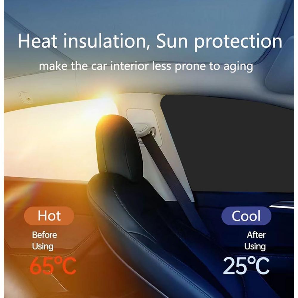 Car Side Window Sun Shades Window Sunshades Privacy Curtains, 100% Block Light Front&Back 4pcs
