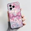 Printing Pattern Case For ZTE Blade A76 4G Z2474 Soft Silicone Black Shell Cover Cute Flower Cartoon Casing