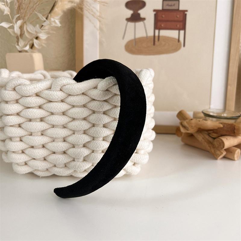 Korea Winter Warme Wollige Schwamm Haarband Gepolstert Mode Haaraccessoires für Frauen Mädchen Einfarbiges Stirnband Haarreif Kopfschmuck