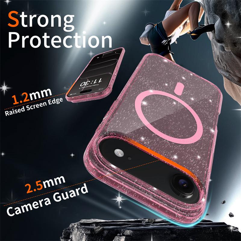 Glitter Magnetic Case for iPhone 17 - Fits iPhone 12 to 17