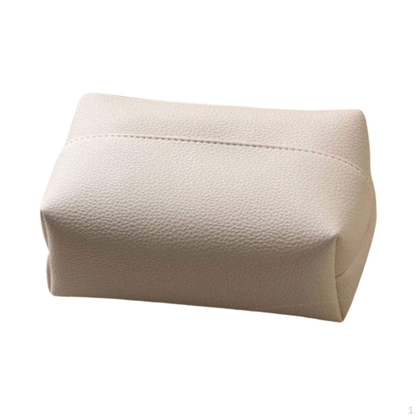

Decorative And Practical PU-made Cosmetic Tissue Box for Hotel, Office Bathroom белый