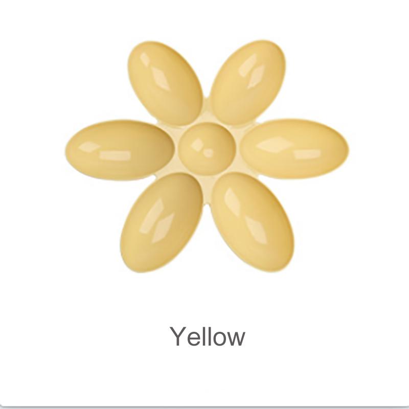 Kreativní miska na krmení pro kočky Šest mřížkovaných okvětních lístků plastové misky pro štěňata Jídelní talíř pro kočky Multifunkční krmítko pro psy