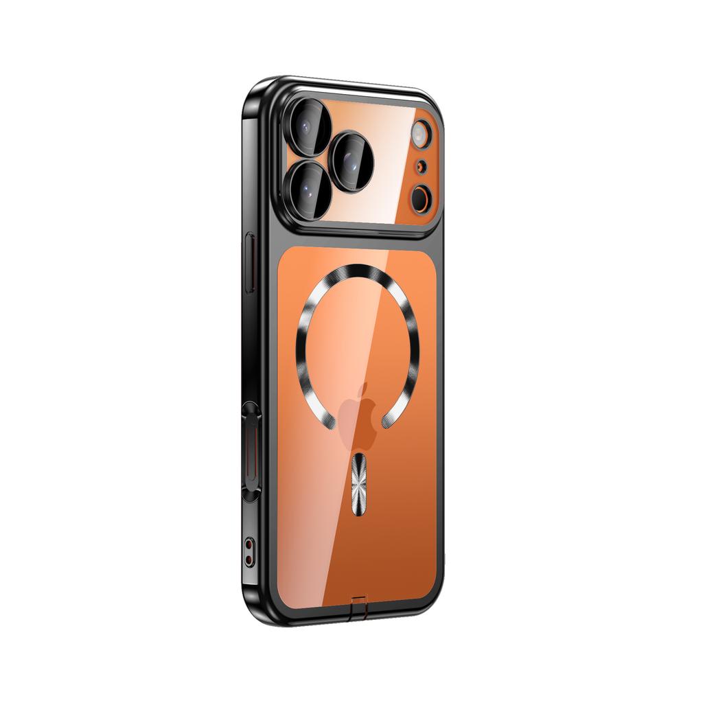 New Plating Clear Lens Protector Magsafe Phone Case For iPhone 17 Pro Max 16 15 14 13 12 Pro Max 17Pro 17Air Magnetic Soft Cover